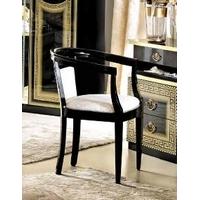 Camel Aida Black and Gold Italian Armchair