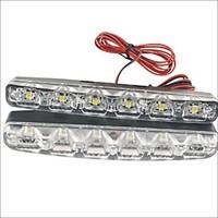 carking 12v 6led universal car light drl daytime running head lamp whi ...