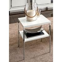 Camel Dama White Italian Lamp Table