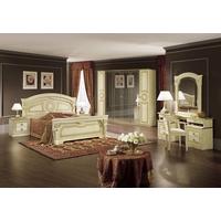 Camel Aida Italian Bedroom Set with 6 Door Wardrobe