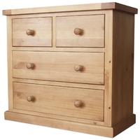 Cairo Pine Chest of Drawer - 2 Over 2 Drawer