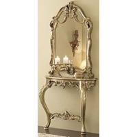 camel leonardo italian barocco mecca gold console table with mirror