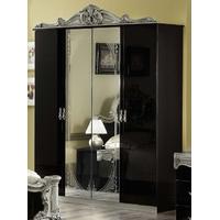 Camel Barocco Black and Silver Italian Wardrobe