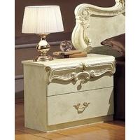 Camel Barocco Ivory Italian Bedside Cabinet