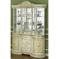 camel leonardo italian china cabinet 3 door