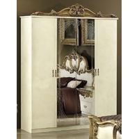 Camel Barocco Ivory and Gold Italian Wardrobe