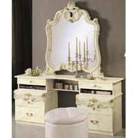 camel barocco ivory italian vanity dresser with mirror