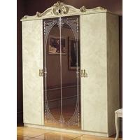 Camel Barocco Ivory Italian Wardrobe - 4 Door