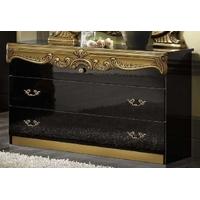 camel barocco black and gold italian dresser single