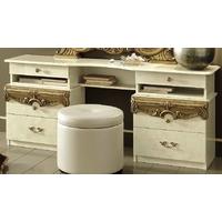 camel barocco ivory and gold italian vanity dresser