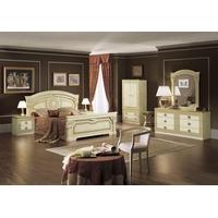 Camel Aida Italian Bedroom Set with 2 Door Wardrobe