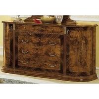 Camel Milady Walnut Italian Dresser with Jewellery Drawer