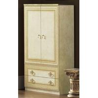 camel aida italian wardrobe 2 door with chest