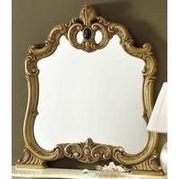 Camel Barocco Ivory and Gold Italian Mirror