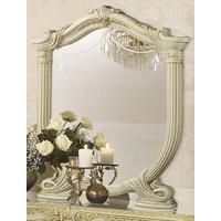 Camel Luxor Ivory and Gold Italian Mirror