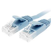 cat 6 male to male network cable flat type blue1m