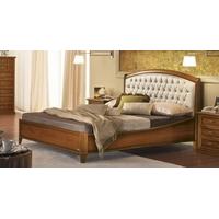 camel nostalgia walnut italian curvo legno capitonne ring bed