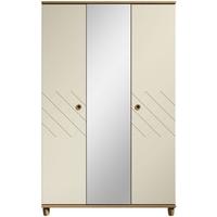 Camilla Alabaster Centre Mirrored Wardrobe - 3 Door