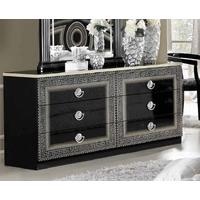 camel aida black and silver italian dresser double