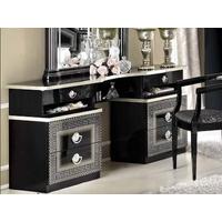 Camel Aida Black and Silver Italian Vanity Dresser