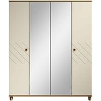 Camilla Alabaster Centre Mirrored Wardrobe - 4 Door