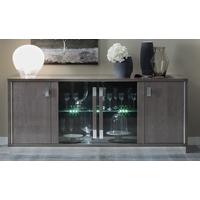 camel platinum slim italian buffet vitrine with glass door