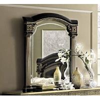 camel aida black and gold italian mirror