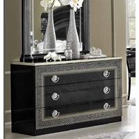 camel aida black and silver italian dresser single