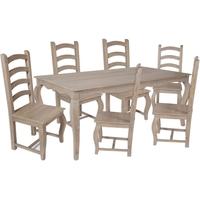 Calais Dining Set with 6 Chair