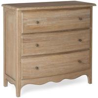 Camille Limed Oak Chest of Drawer - 3 Drawer