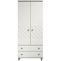 Camilla White Gents Wardrobe - 2 Door 2 Drawer