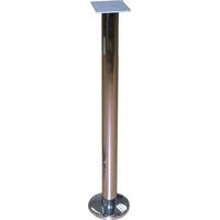 Capricorn Black Floor Fix Poseur Chrome Table Base