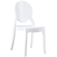 Capricorn Elizabeth Glossy White Chair