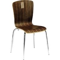 Capricorn Pelon Wenge Zebrano Stacking Chair