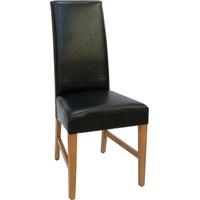 capricorn marlow brown faux leather chair