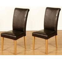 Cairo Dining Chair - Brown (Pair)