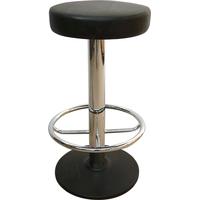 Capricorn William Chrome Footrail with Black High Stool