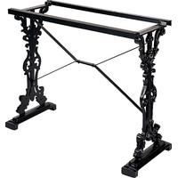 capricorn rectangular bar black dining table base