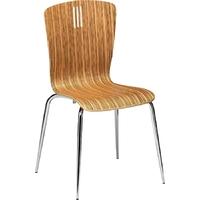 Capricorn Pelon Natural Zebrano Stacking Chair