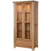 Carlingford Ash 2 Door Display Cabinet