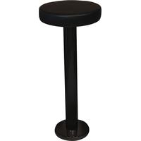 Capricorn Floor Fixed Black High Stool