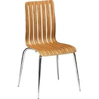Capricorn Lucca Natural Zebrano Stacking Chair
