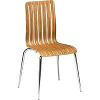 capricorn lucca natural zebrano stacking chair