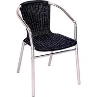 capricorn monaco black aluminum chair