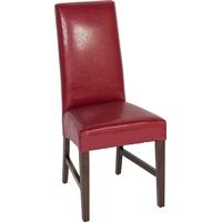 capricorn apollo red faux leather chair