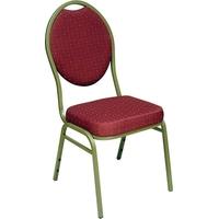 Capricorn Jordon Red Fabric Stacking Chair