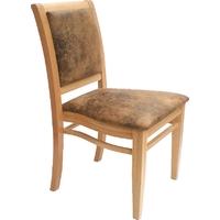 Capricorn Wishing Natural Upholstered Back Stacking Chair