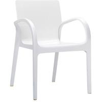 Capricorn Dejavue Glossy White Armchair