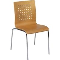 capricorn treviso natural stacking chair