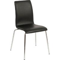 Capricorn Tyler Black Faux Upholstered Chair